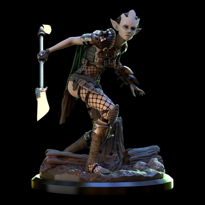 Itea HiTech Huntress NSFW 3D Printed Fanart DIY Garage Kit Unpainted DioramaMiniature by Ritual Casting