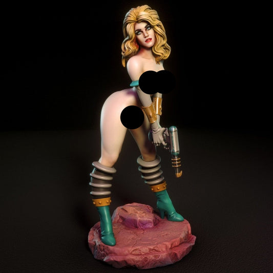 Janet retro sci-fi lady NSFW 3D Printed figure Fanart