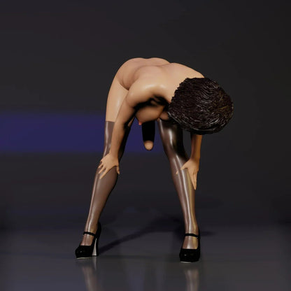 Jess - Futa Pin-up pose | Fanart | Unpainted | NSFW Version | Figurine | Figure | Miniature | Sexy |