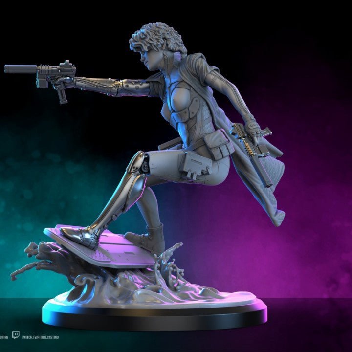 Jessie Blitz Cyberpunk Edgerunner NSFW 3D Printed DioramaMiniature by Ritual Casting