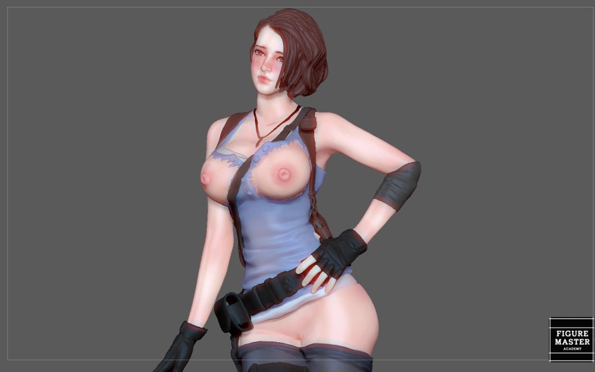 Jill Valentine NSFW 3D Printed Fanart Anime Figurine Waifu Figure by FIGUREMASTERPINK