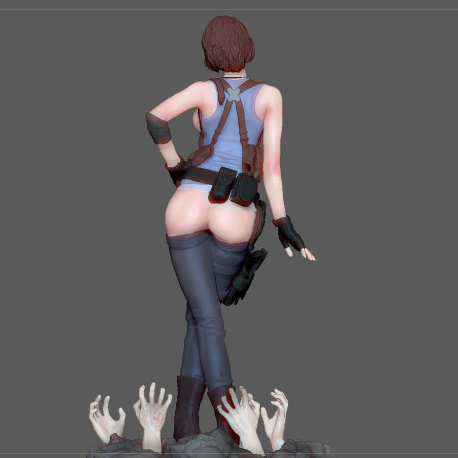 Jill Valentine NSFW 3D Printed Fanart Anime Figurine Waifu Figure by FIGUREMASTERPINK