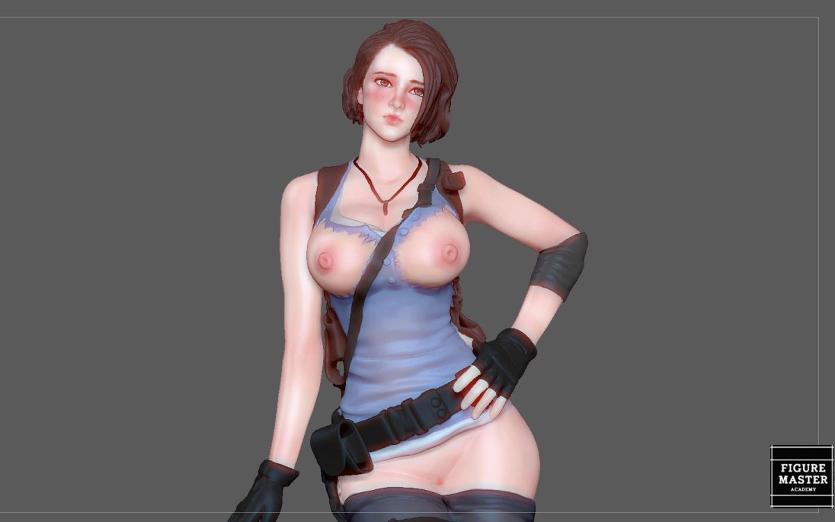 Jill Valentine NSFW 3D Printed Fanart Anime Figurine Waifu Figure by FIGUREMASTERPINK