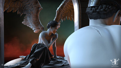 Judgement Angelic Mary DIORAMA NSFW 3D Printed Miniature Fanart by Ritual Casting