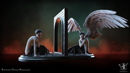 Judgement Angelic Mary DIORAMA NSFW 3D Printed Miniature Fanart by Ritual Casting