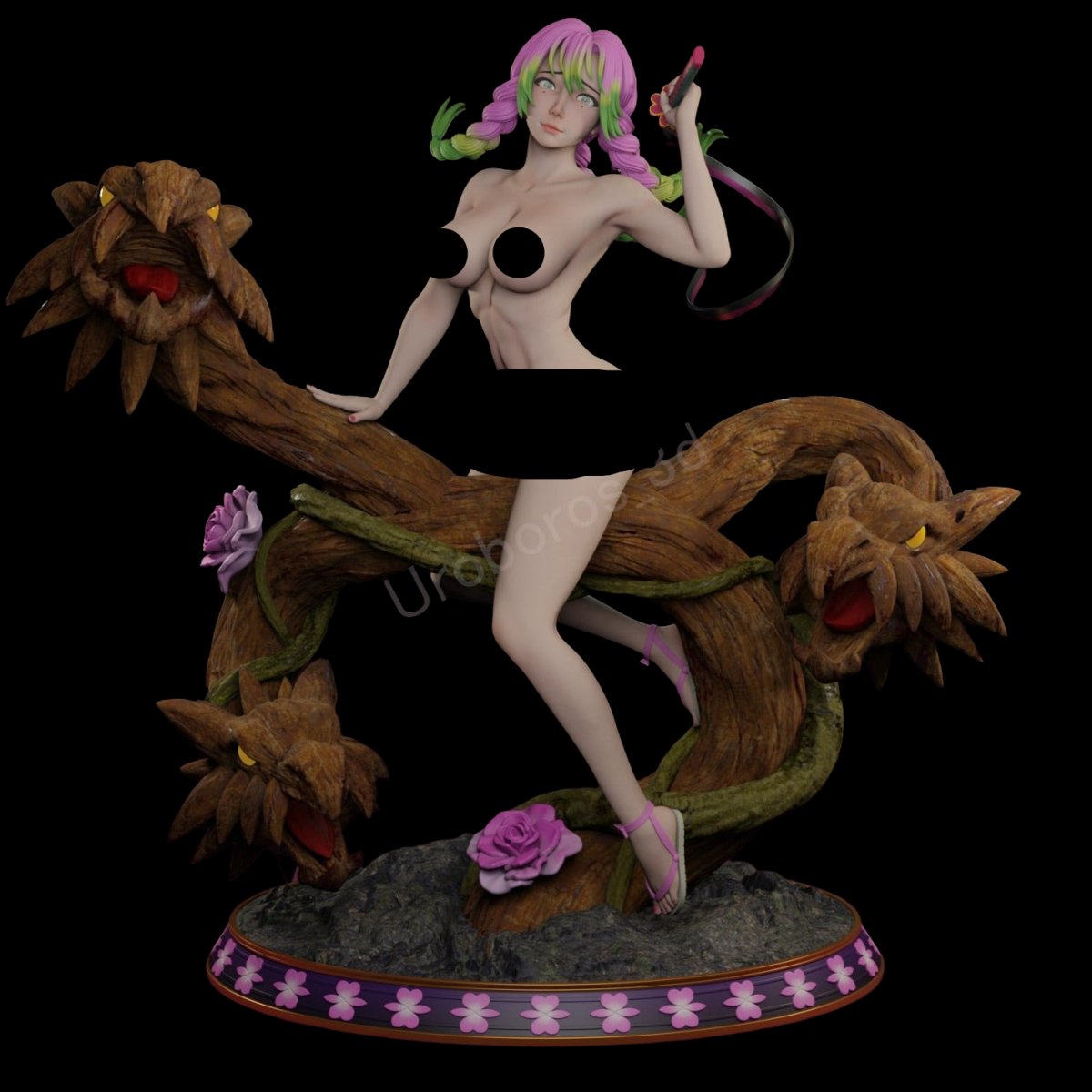 Kanroji Mitsuri NSFW 3D Printed Miniature | Fun Art | Resin Figurine Unpainted Model