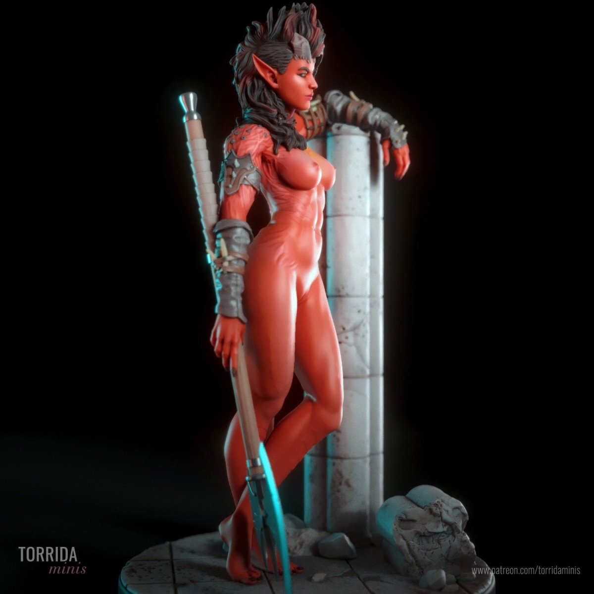 Karlach NSFW Resin Figure, Resin printed miniature by Torrida