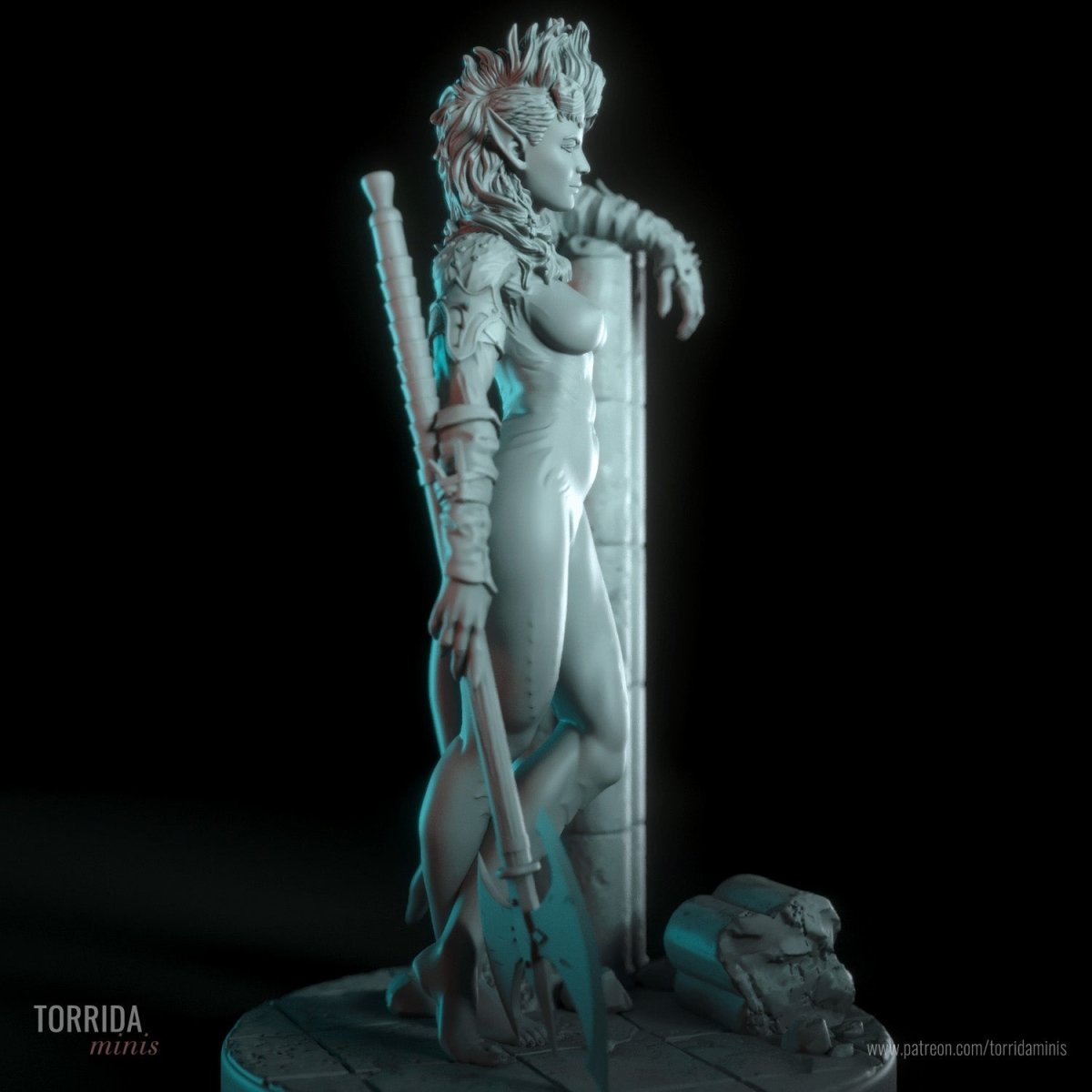 Karlach NSFW Resin Figure, Resin printed miniature by Torrida