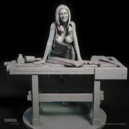 Kate NSFW Resin Figure, Resin printed miniature by Torrida