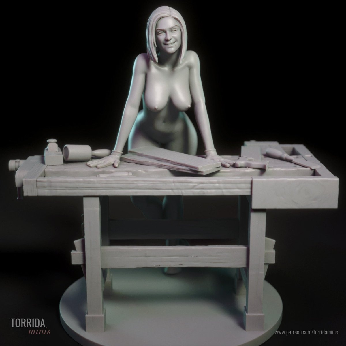 Kate NSFW Resin Figure, Resin printed miniature by Torrida