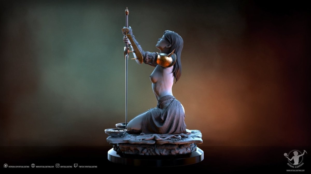 KEENA THE ANOINTED NSFW 3D Printed Miniature by Ritual Casting