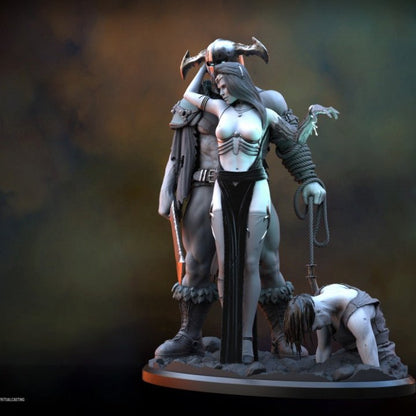 Khara Baroness of the Boneyard NSFW 3D Printed DioramaMiniature by Ritual Casting