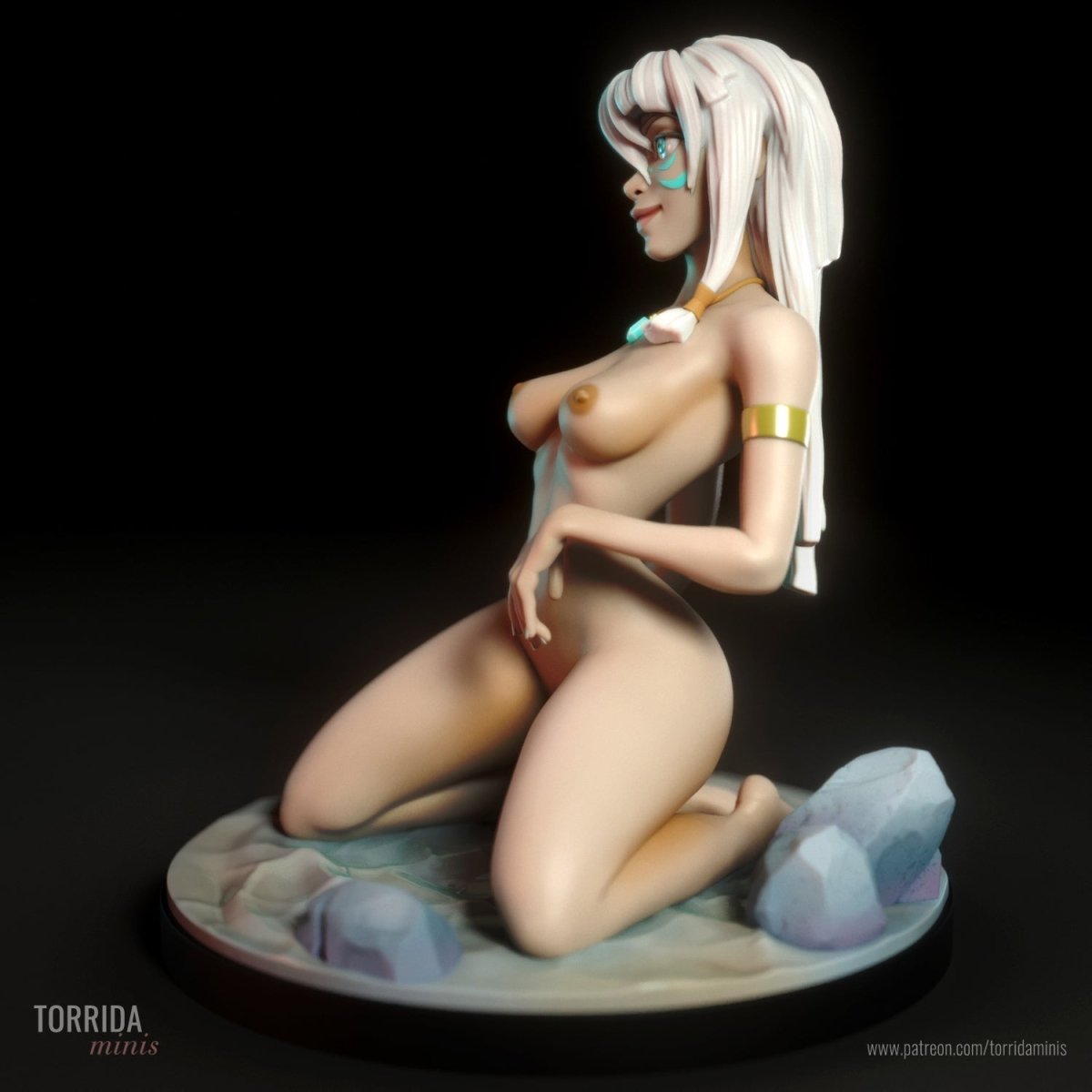 KIDA NSFW 3d Printed miniature FanArt by Torrida Statues & Figurines