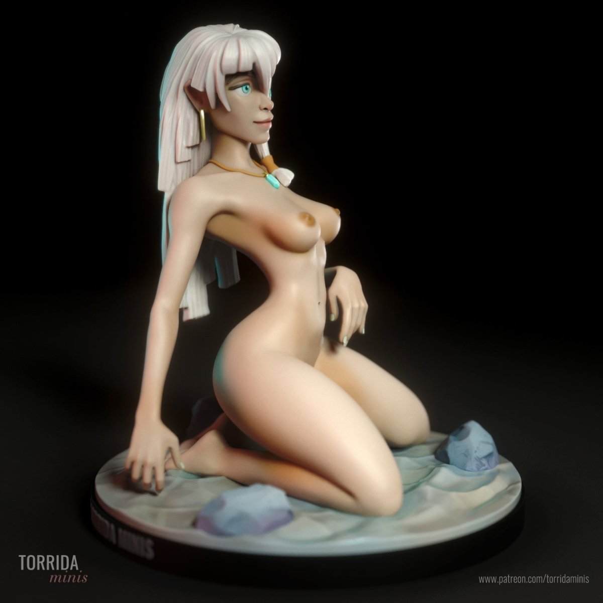 KIDA NSFW 3d Printed miniature FanArt by Torrida Statues & Figurines