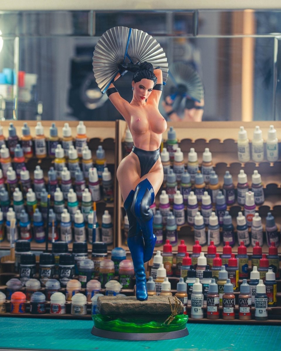 Kitana NSFW 3D Printed Miniature FunArt by Abe3d