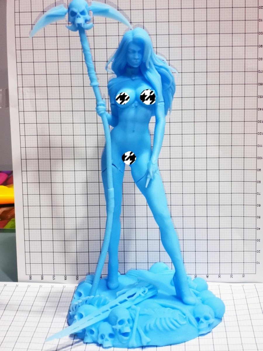 Lady Death NSFW 3D Printed Miniature Fanart