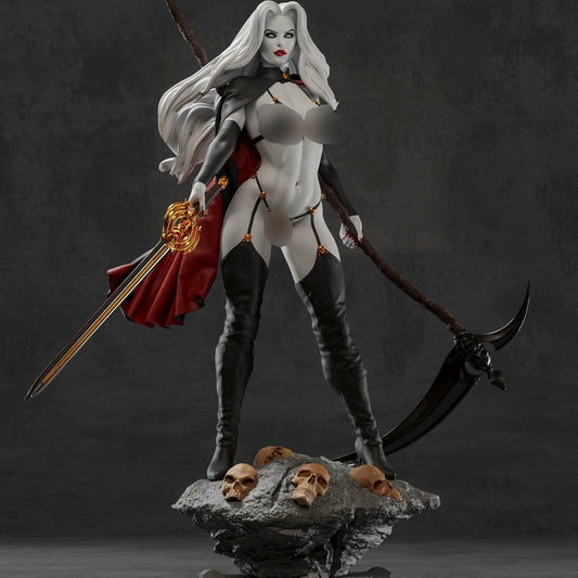 Lady Death NSFW 3D Printed Miniature FunArt by Abe3d