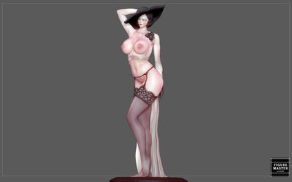 Lady Dimitrescu NSFW 3D Printed Fanart Anime Figurine Waifu Figure by FIGUREMASTERPINK