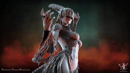LADY SIN NSFW 3D Printed Miniature Fanart by Ritual Casting - Deus Spes Nostra diorama
