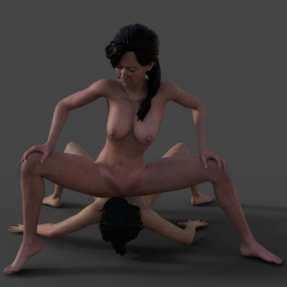 Lesbian - Angel and Catty | NSFW 3D Printed Figurine | Fanart | Unpainted | Miniature by Mister_lo0l