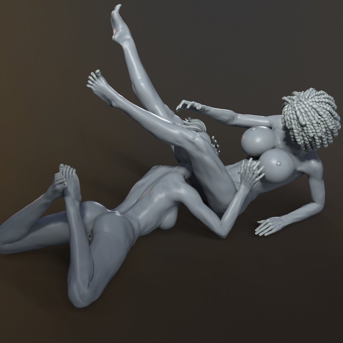 LESBIAN LOVE 2 Naked 3d Printed miniature Resin Collectables Statues & Figurines