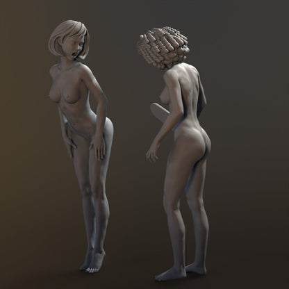 LESBIAN SPANK LOVE 2 Naked 3d Printed miniature Resin Collectables Statues & Figurines
