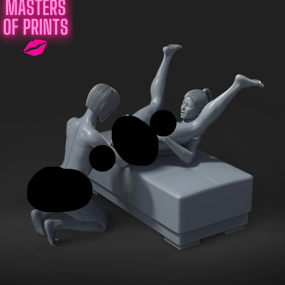 Lesbians 313 Mature 3d Printed miniature FanArt by Masters Of Prints Collectables Statues & Figurines