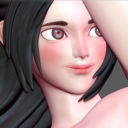 Li Mei Figure 3D Printed Fanart DIY Garage Kit , Unpainted , NSFW Figurine , Nude Figurine , Sexy Miniature , Bondage figure , Naked Waifu , Adult Figurine , Anime Figure