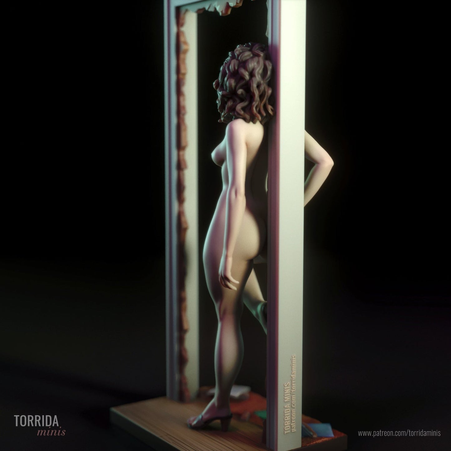 Lisa NSFW 3D-gedruckte Miniatur-FanArt von Torrida