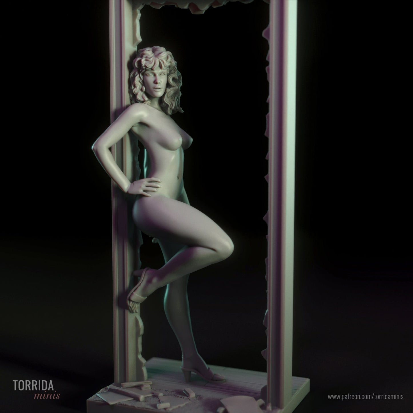 Lisa NSFW Miniature imprimée en 3D FanArt par Torrida