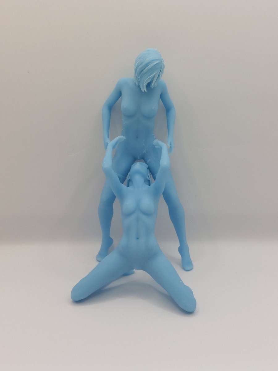 Lisa & Sarah Naked Lunch | 3D Printed | Fanart | Unpainted | NSFW Version | Figurine | Figure | Miniature | Sexy |