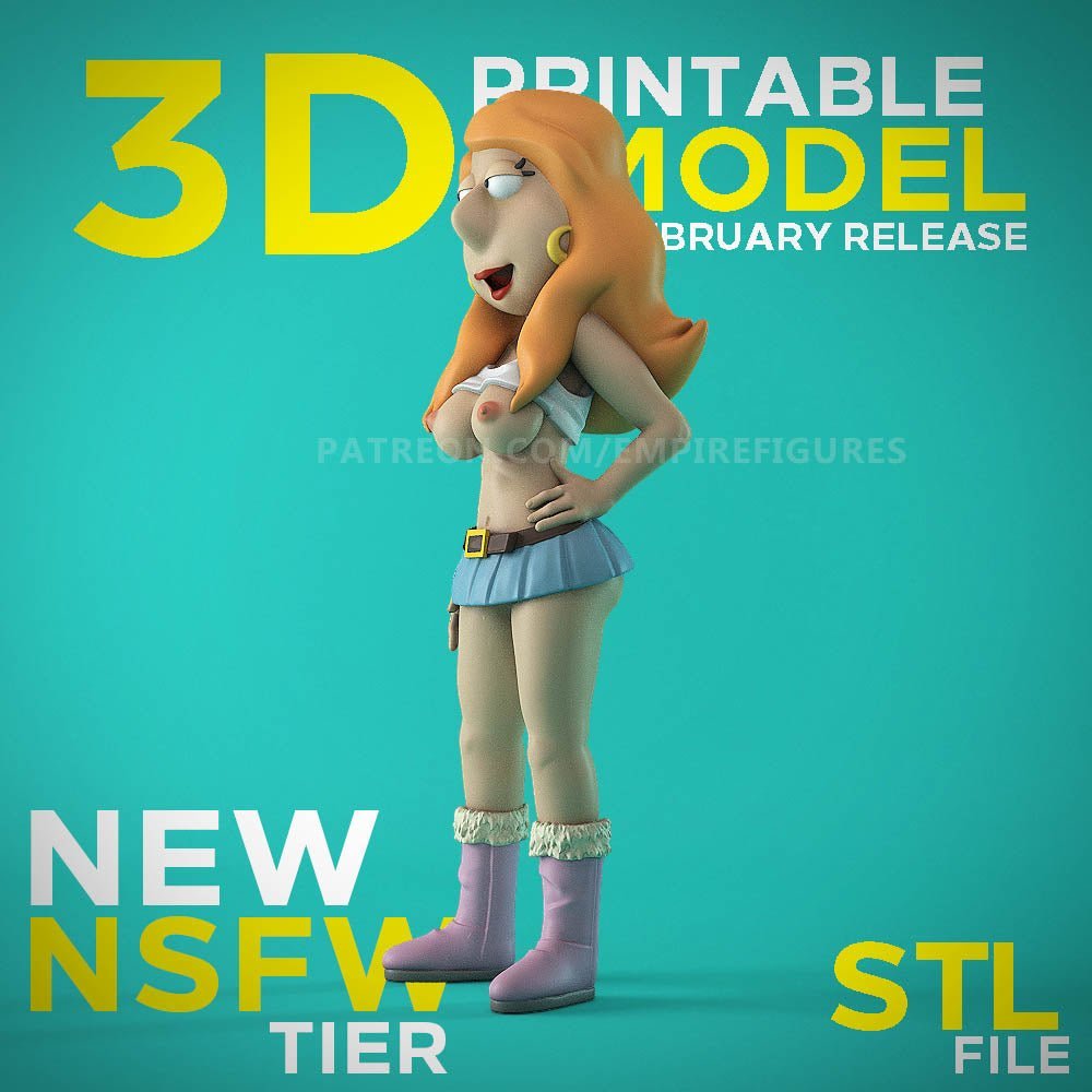 Lois Griffin Figurine NSFW imprimée en 3D Fun Art non peinte par EmpireFigures