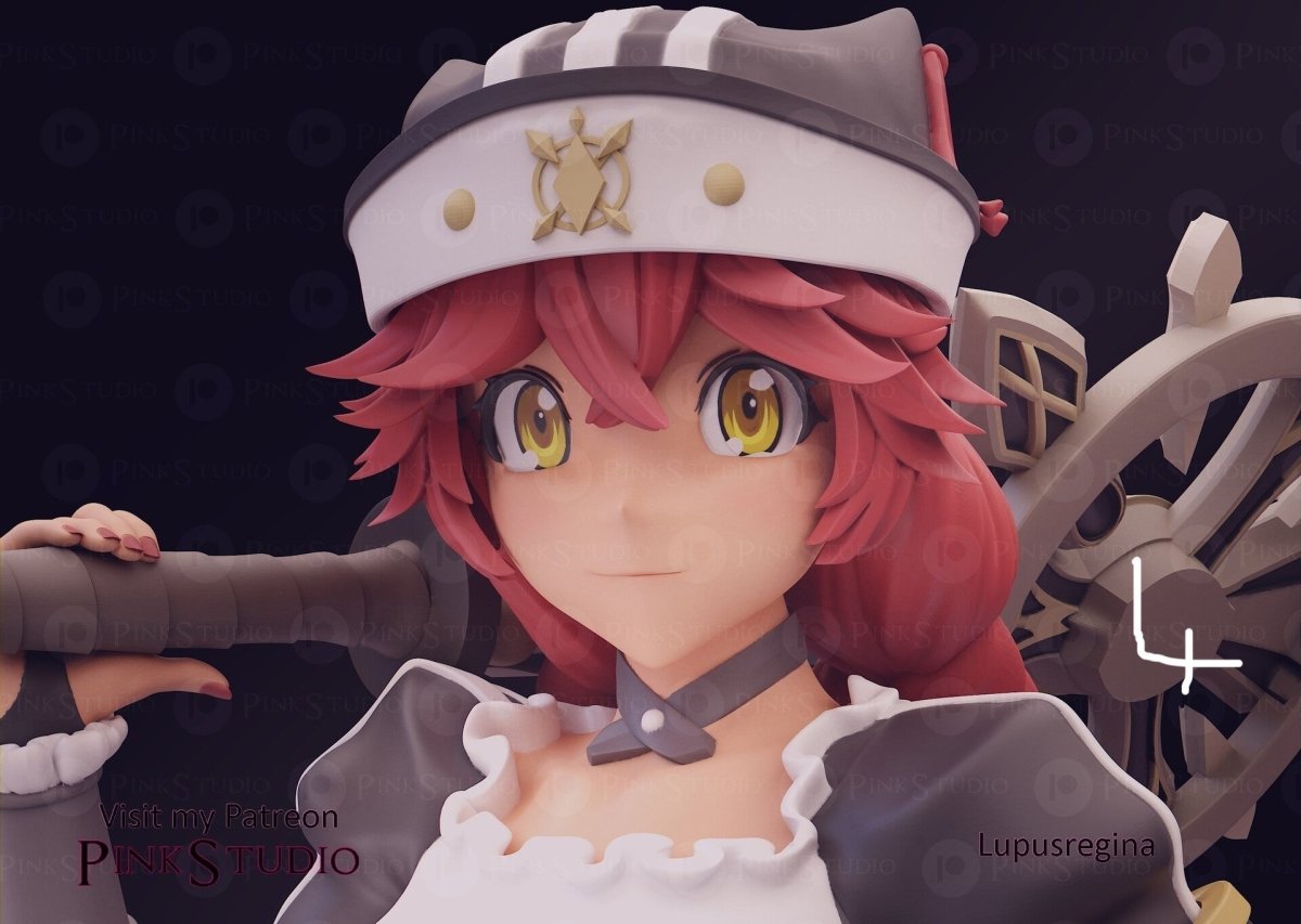 Lupusregina NSFW 3D Printed Anime Figurine Fanart by Pink Studio