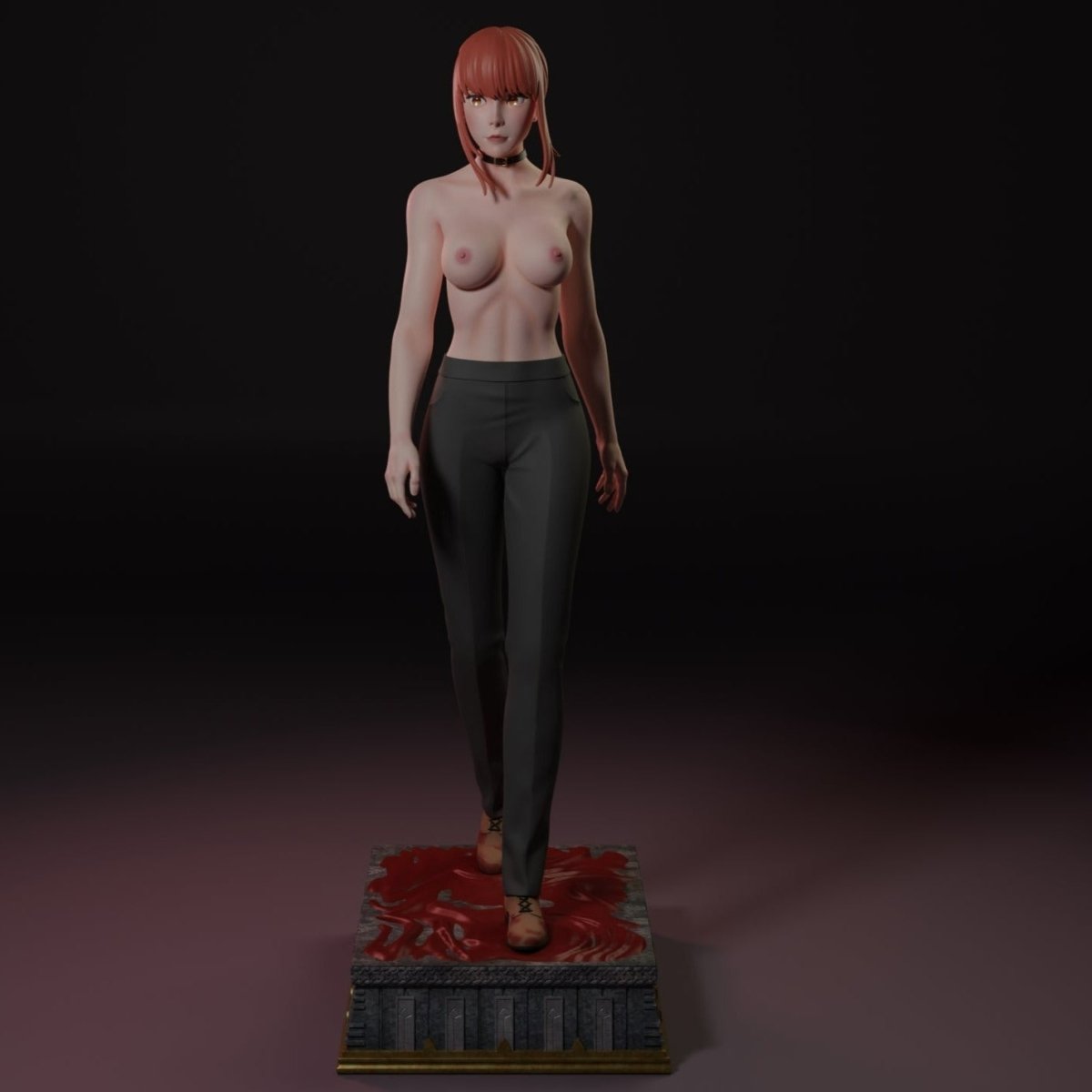 MAKIMA NSFW 3D Printed Miniature | Fun Art | Figurine by Uroboros3D