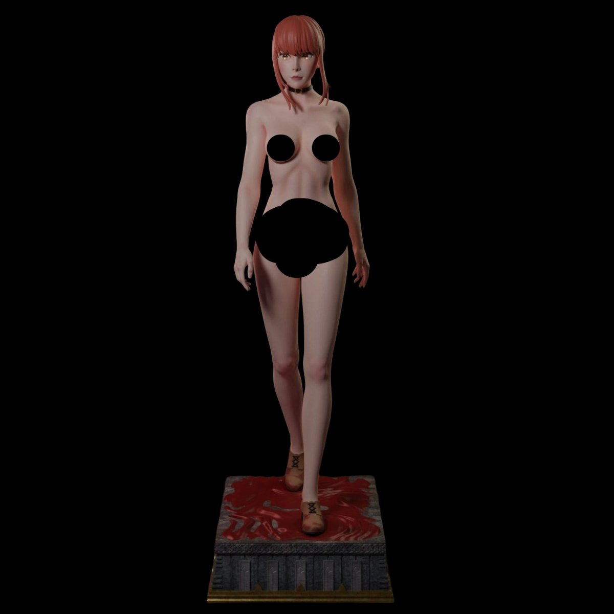 MAKIMA NSFW 3D Printed Miniature | Fun Art | Figurine by Uroboros3D