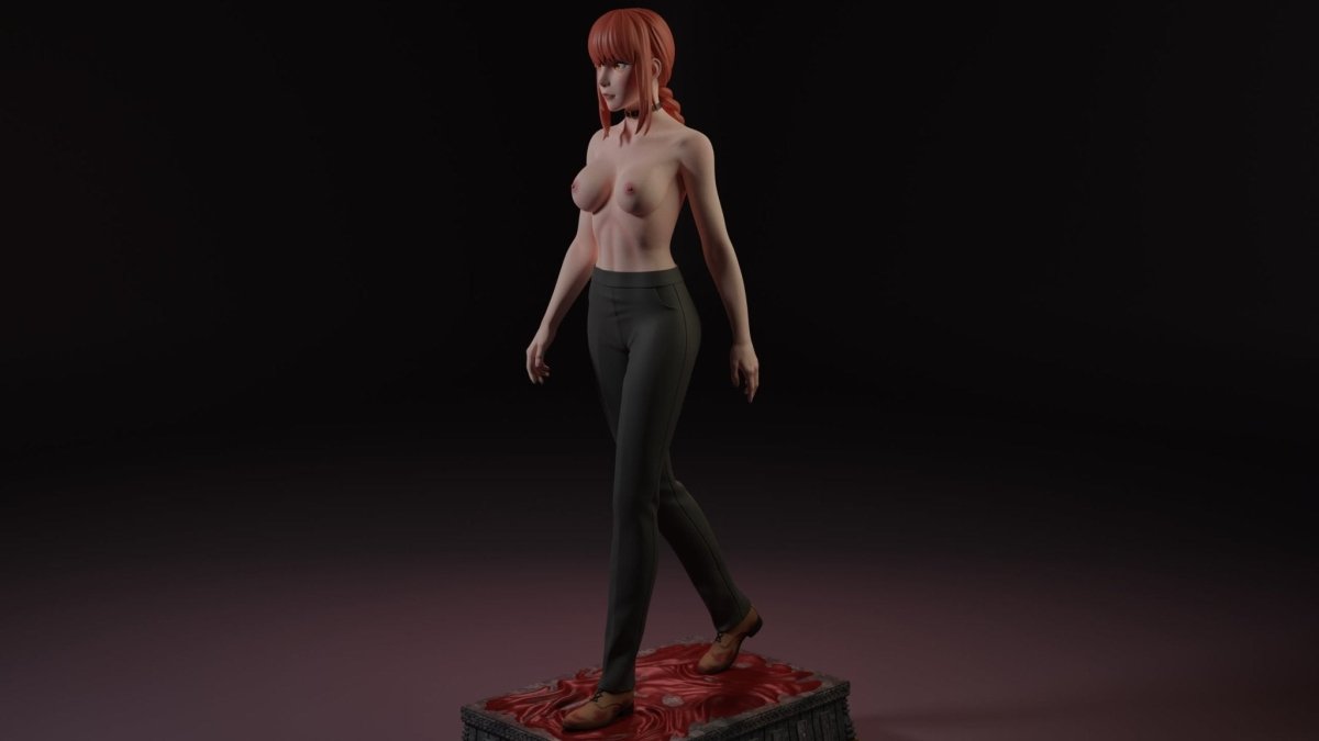 MAKIMA NSFW 3D Printed Miniature | Fun Art | Figurine by Uroboros3D