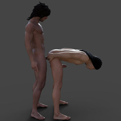 Matt and Luc lover | NSFW 3D Printed Figurine | Fanart | Unpainted | Miniature by Mister_lo0l