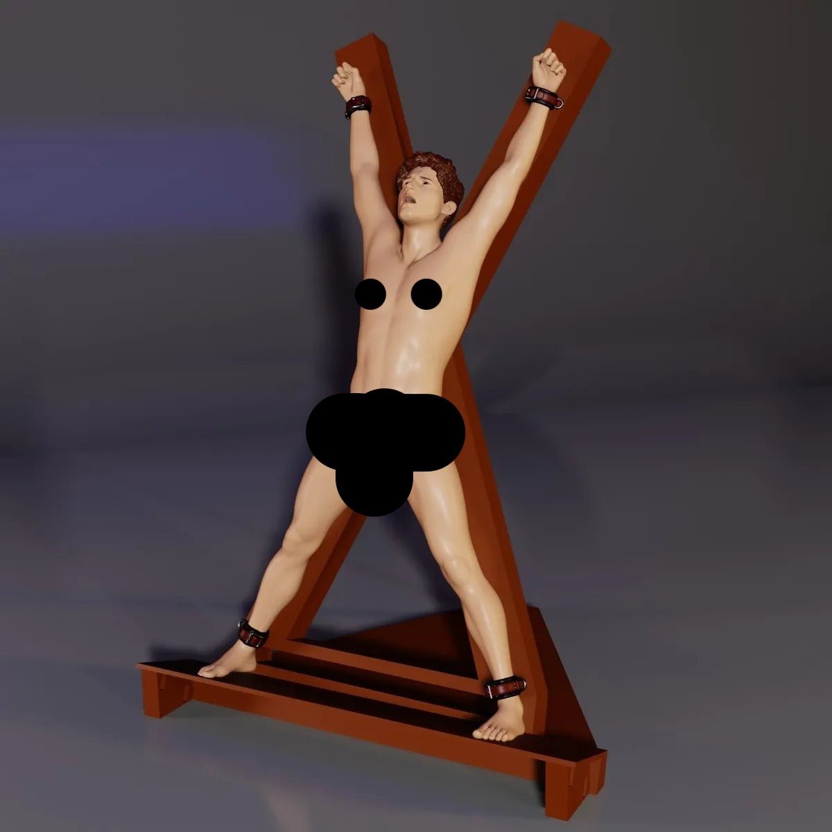 Matt Bondage Cross | 3D Printed | Fanart | Unpainted | NSFW Version | Figurine | Figure | Miniature | Sexy |