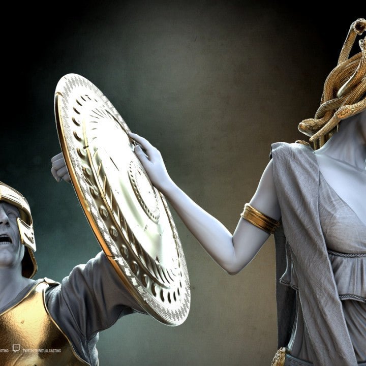 Medusa Cursed Priestess of Athena NSFW 3D Printed DioramaMiniature by Ritual Casting