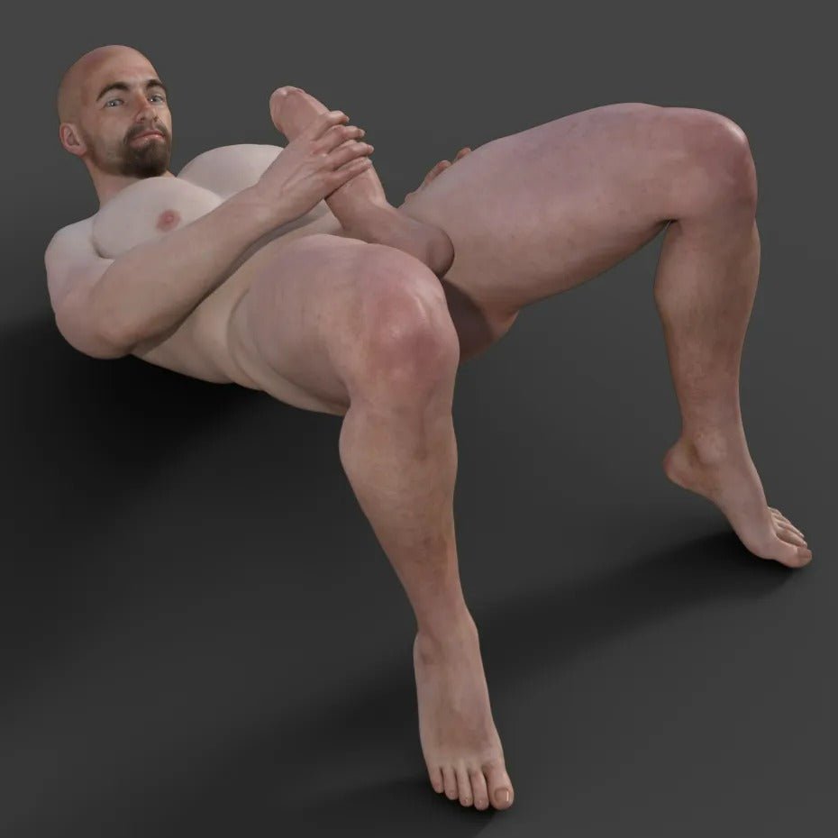 Men alone | 3D Printed | Fanart | Unpainted | Miniature | Bondage | NSFW Version | Figurine | Figure | Miniature | Sexy |