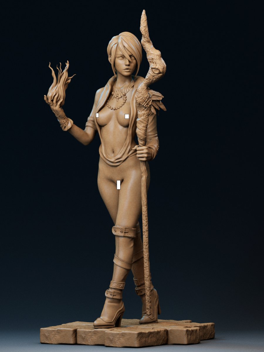 Morrigan NSFW Resin Figure Naked Unpainted Mniature Nude Garage Kit