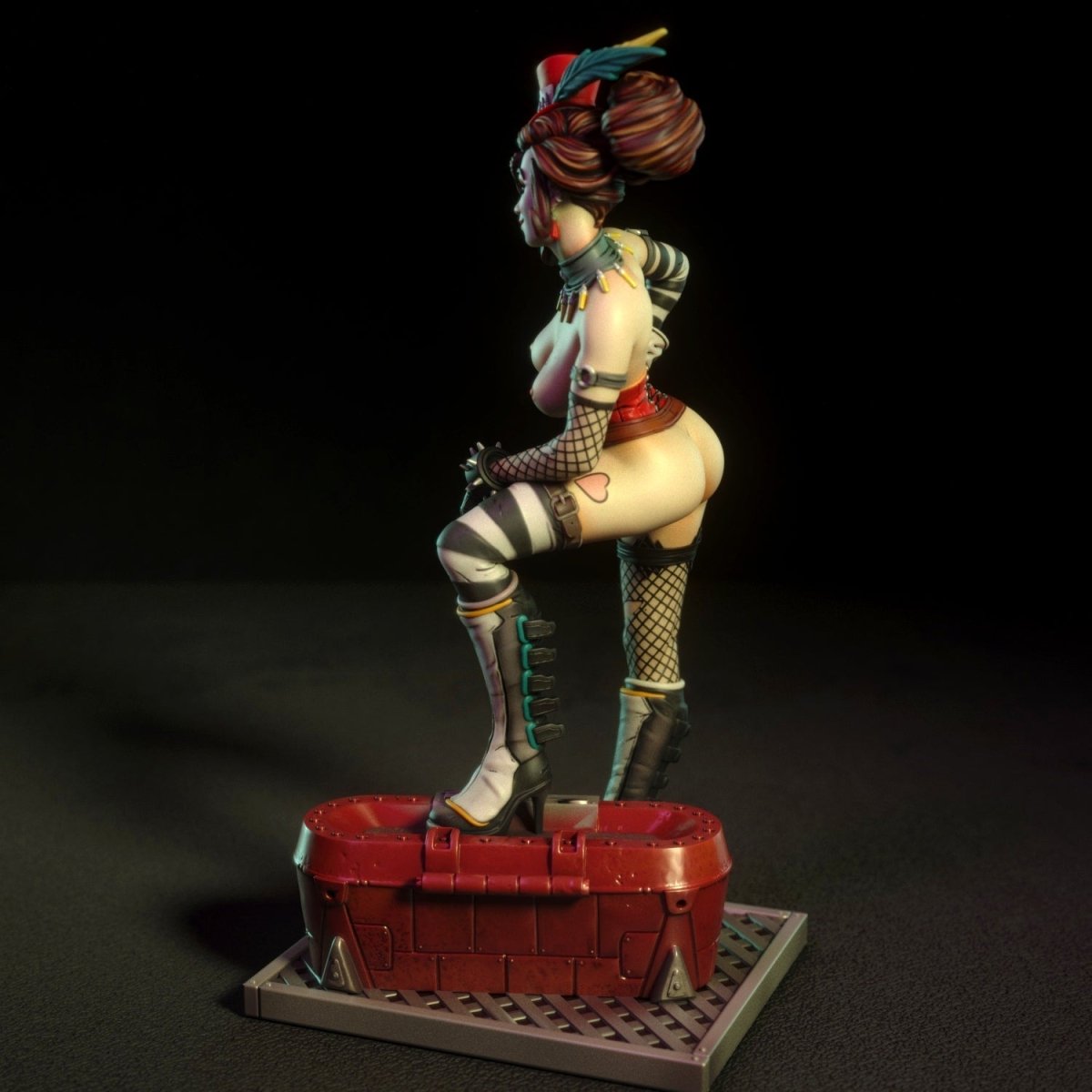 Moxxi NSFW 3d Printed miniature FanArt by Torrida