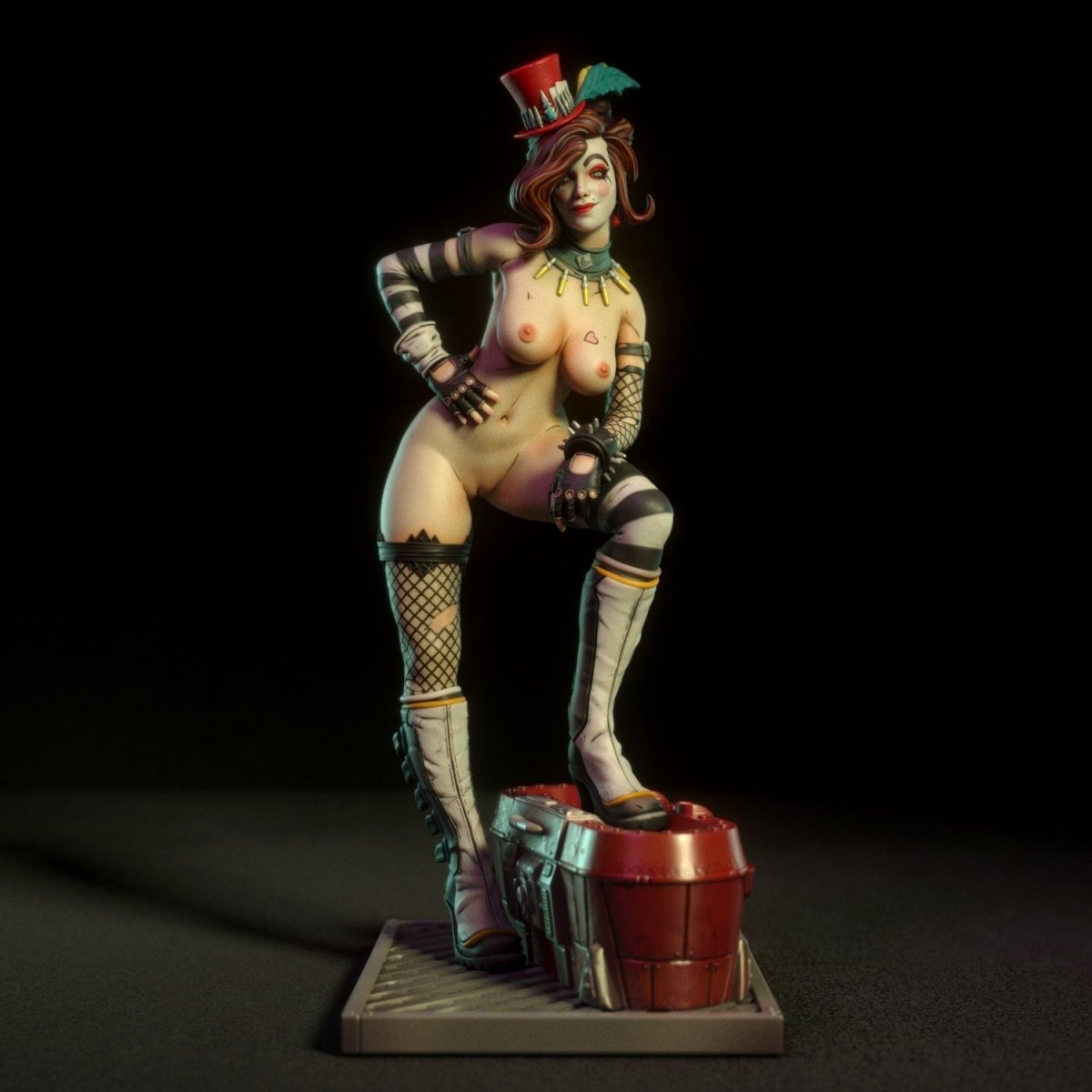 Moxxi NSFW 3d Printed miniature FanArt by Torrida