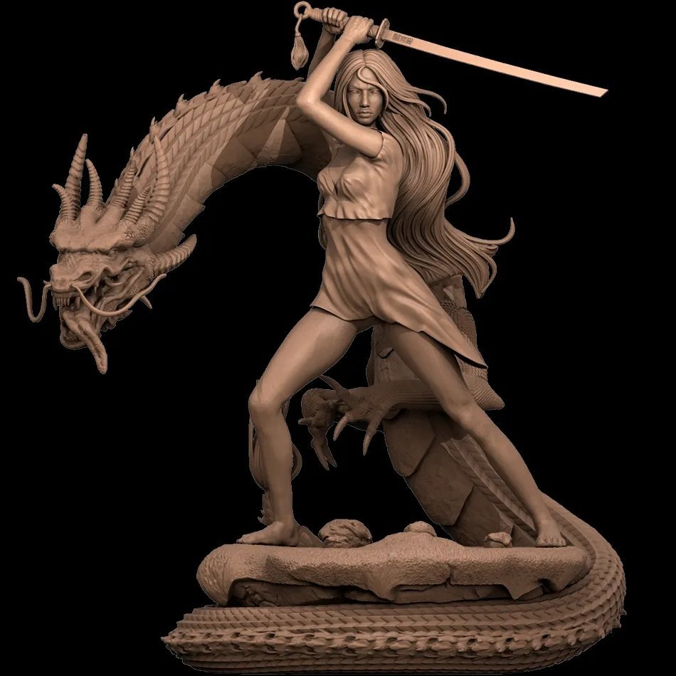 Mulan NSFW Figurine 3D Printed Fanart