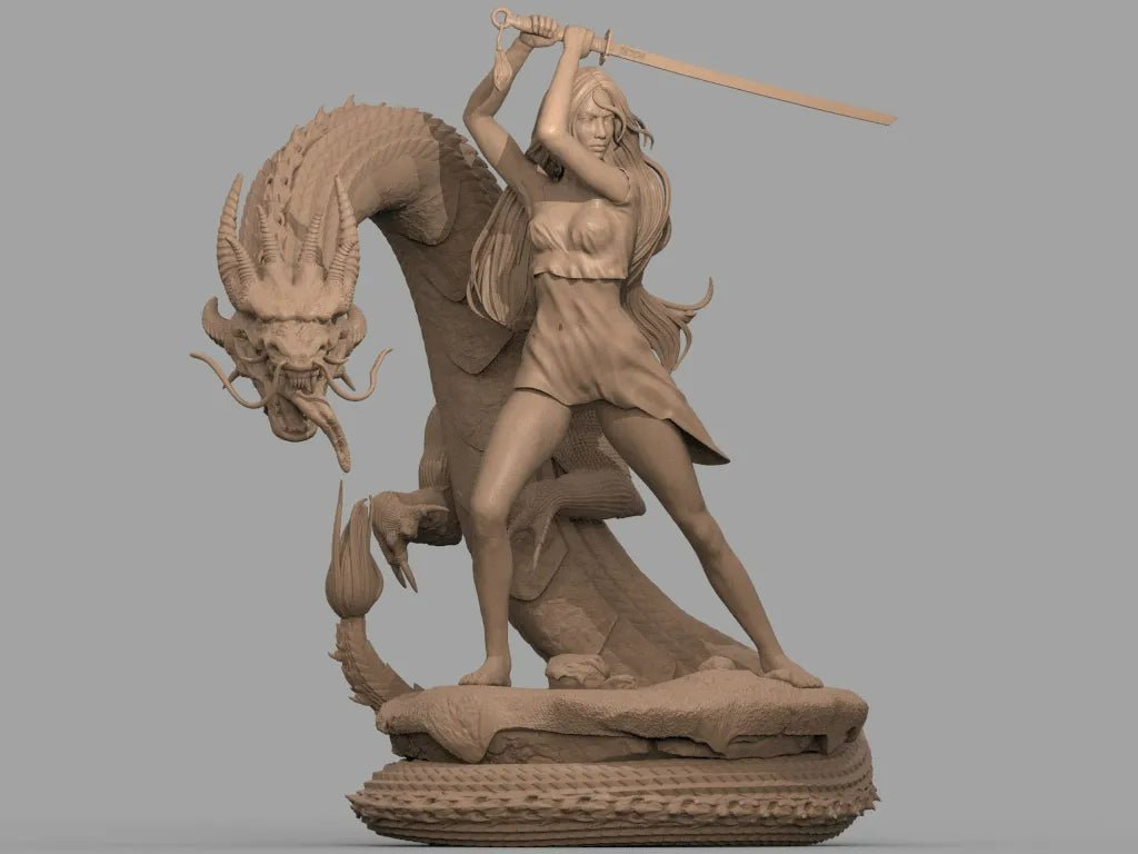 Mulan NSFW Figurine 3D Printed Fanart