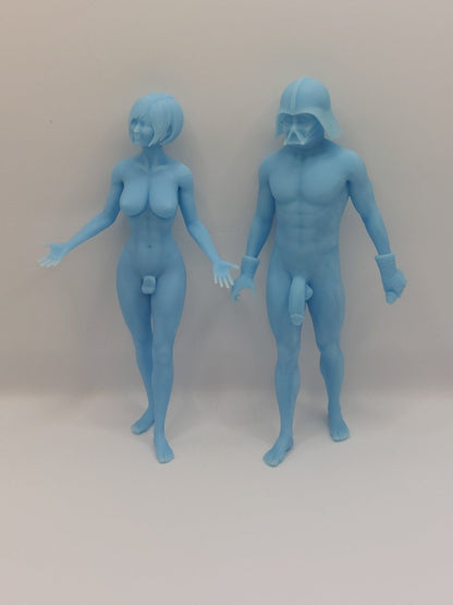 My master wants to play with me | NSFW 3D Printed Figurine | Fanart | Unpainted | Miniature by Mister_lo0l