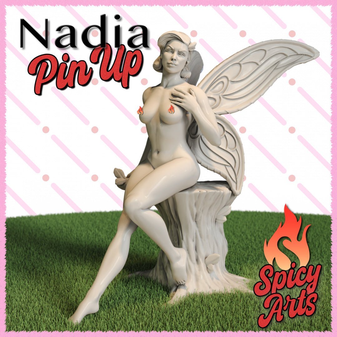 Nadia 1 NSFW 3d Printed miniature FanArt by Spicy Arts Scaled Collectables Statues & Figurines