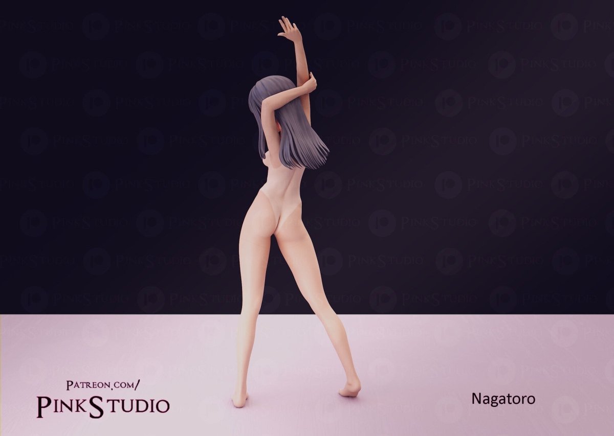 Nagatoro NSFW Firure 3D Printed Fanart DIY Garage Kit , Unpainted , NSFW Figurine , Nude Figurine , Sexy Miniature , Bondage figure , Naked Waifu , Adult Figurine , Anime Figure