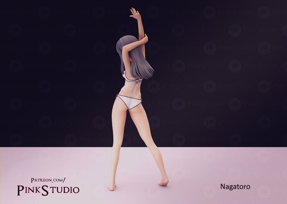 Nagatoro NSFW Firure 3D Printed Fanart DIY Garage Kit , Unpainted , NSFW Figurine , Nude Figurine , Sexy Miniature , Bondage figure , Naked Waifu , Adult Figurine , Anime Figure