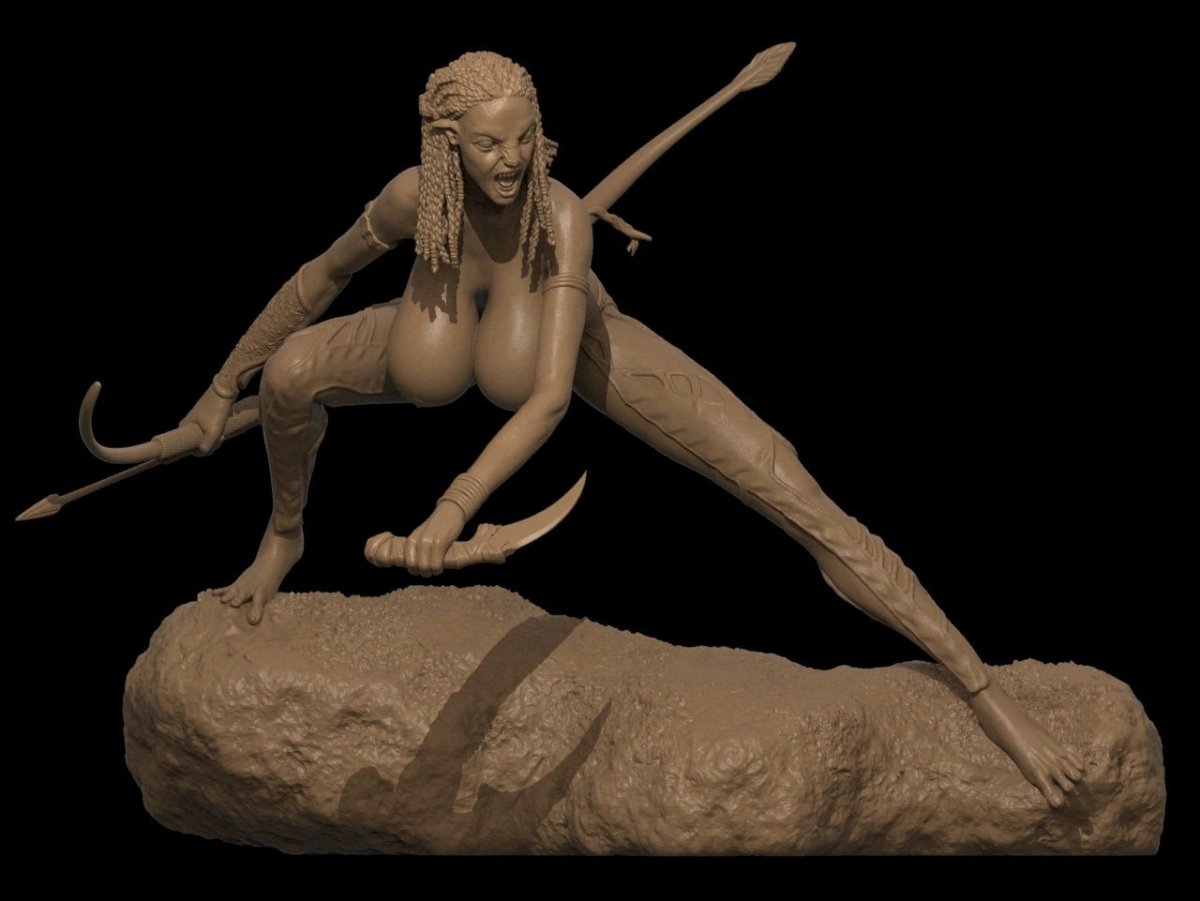 Neytiri NSFW 3D Printed Miniature Fanart